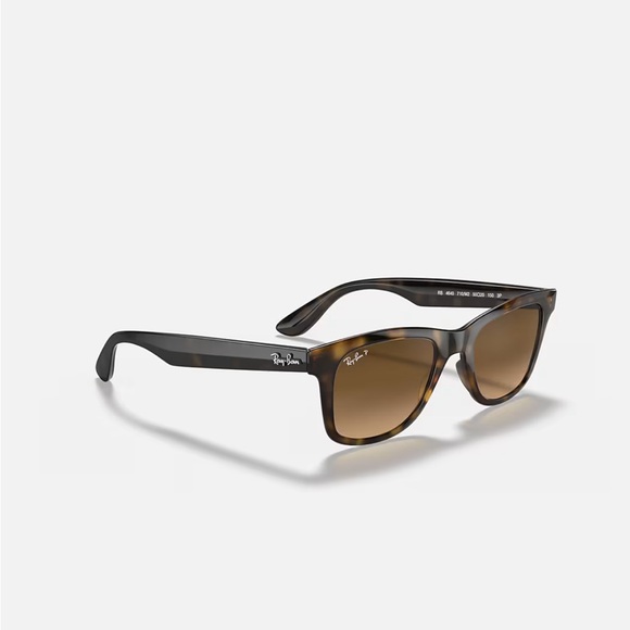 Classic Ray-Ban Wayfarer Sunglasses RB 4640 Polarized Tortoise With Case - Picture 6 of 16